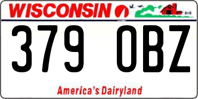 WI license plate 379OBZ