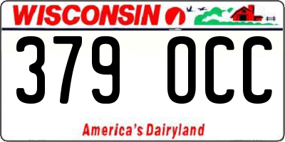 WI license plate 379OCC