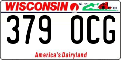 WI license plate 379OCG