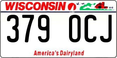 WI license plate 379OCJ
