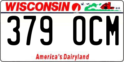 WI license plate 379OCM
