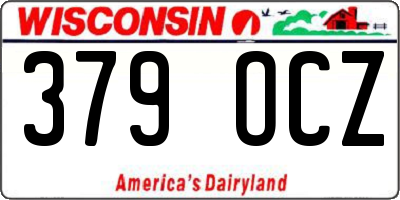 WI license plate 379OCZ
