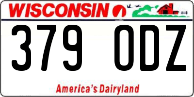 WI license plate 379ODZ