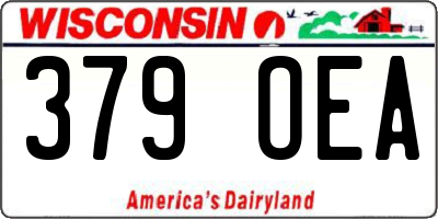 WI license plate 379OEA