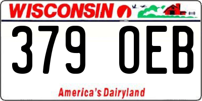 WI license plate 379OEB