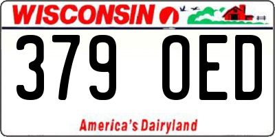 WI license plate 379OED