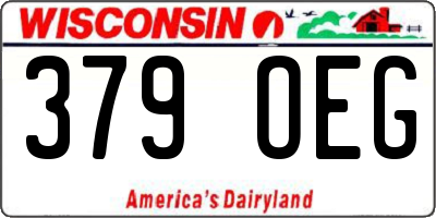 WI license plate 379OEG