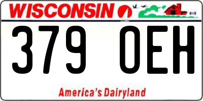 WI license plate 379OEH