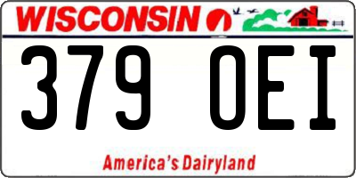 WI license plate 379OEI