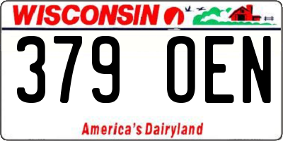 WI license plate 379OEN