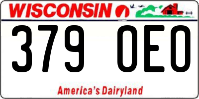 WI license plate 379OEO