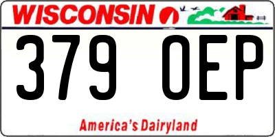 WI license plate 379OEP