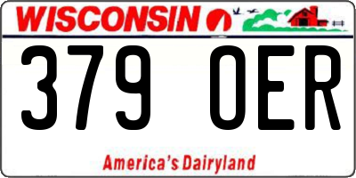 WI license plate 379OER