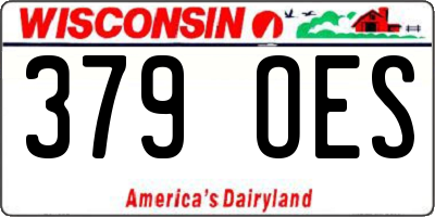 WI license plate 379OES