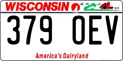 WI license plate 379OEV