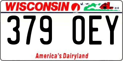 WI license plate 379OEY