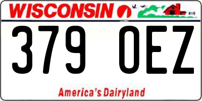 WI license plate 379OEZ