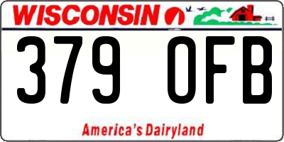 WI license plate 379OFB
