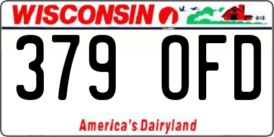 WI license plate 379OFD