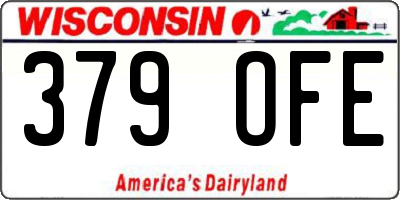 WI license plate 379OFE