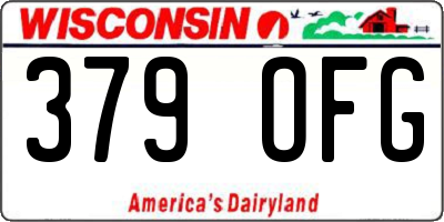 WI license plate 379OFG