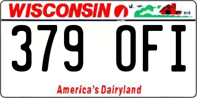 WI license plate 379OFI