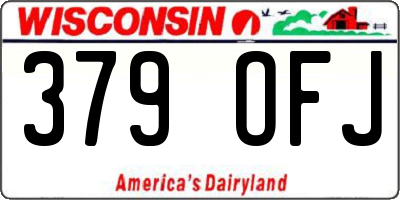WI license plate 379OFJ