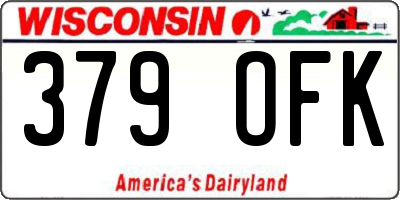 WI license plate 379OFK