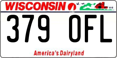 WI license plate 379OFL