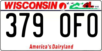WI license plate 379OFO