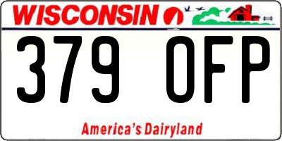 WI license plate 379OFP