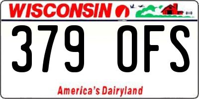 WI license plate 379OFS