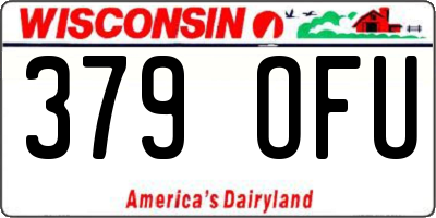 WI license plate 379OFU