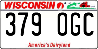 WI license plate 379OGC