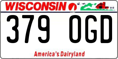 WI license plate 379OGD