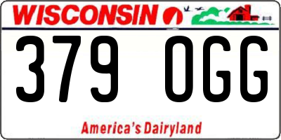WI license plate 379OGG