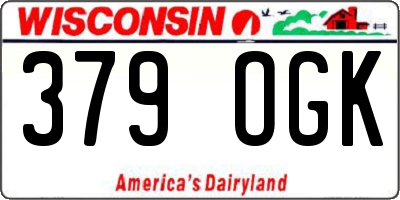WI license plate 379OGK