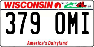 WI license plate 379OMI