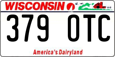 WI license plate 379OTC