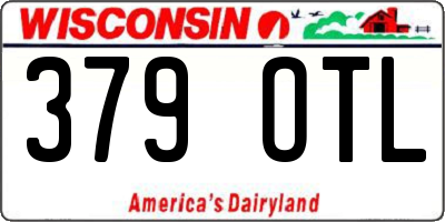 WI license plate 379OTL