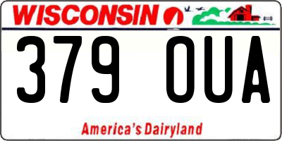 WI license plate 379OUA