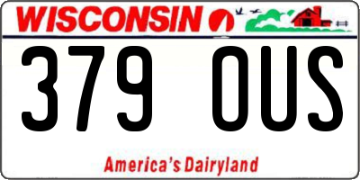 WI license plate 379OUS