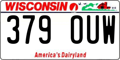 WI license plate 379OUW