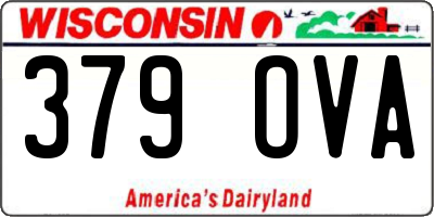 WI license plate 379OVA