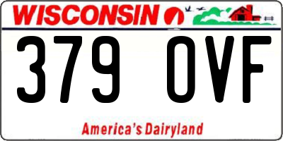 WI license plate 379OVF