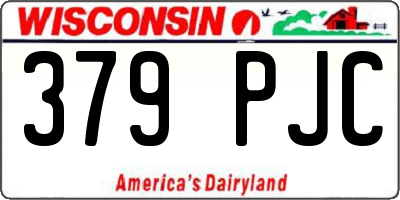 WI license plate 379PJC