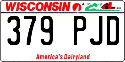 WI license plate 379PJD