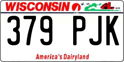 WI license plate 379PJK