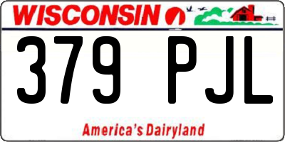 WI license plate 379PJL
