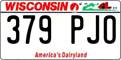 WI license plate 379PJO